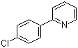 2-(4-氯苯基)吡啶分子结构 (CAS 5969-83-5)