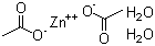 Zinc acetate dihydrate molecular structure (CAS 5970-45-6)