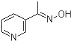 1-吡啶-3-基乙酮肟分子结构 (CAS 5973-83-1)