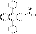 B-(9,10-二苯基-2-蒽)硼酸分子结构 (CAS 597553-98-5)