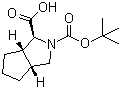 (1S,3aR,6aS)-Hexahydrocyclopenta[c]pyrrole-1,2(1H)-dicarboxylic acid 2-(tert-butyl) ester molecular structure (CAS 597569-42-1)