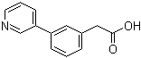 结构式 CAS# 597584-62-8, 3-(3-吡啶基)苯乙酸