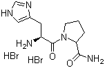L-组氨酰-L-脯氨酰胺二氢溴酸盐分子结构 (CAS 59760-04-2)