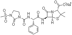 Mezlocillin sodium molecular structure (CAS 59798-30-0)