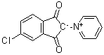 1-(5-Chloro-2,3-dihydro-1,3-dioxo-1H-inden-2-yl)pyridinium inner salt molecular structure (CAS 59805-03-7)