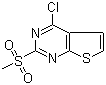 4-Chloro-2-(methanesulfonyl)thieno[2,3-d]pyrimidine molecular structure (CAS 598298-11-4)