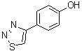 4-([1,2,3]噻二唑-4-基)苯酚分子结构 (CAS 59834-05-8)