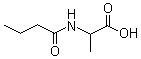 结构式 CAS# 59875-04-6, 2-((丁酰基)氨基)丙酸
