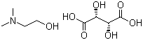 2-Dimethylaminoethanol (+)-bitartrate salt molecular structure (CAS 5988-51-2)