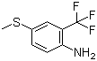 2-氨基-5-(甲硫基)三氟甲苯分子结构 (CAS 59920-85-3)