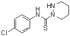 N-(4-Chlorophenyl)tetrahydro-1(2H)-pyridazinecarbothioamide molecular structure (CAS 59925-81-4)