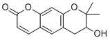structure of CAS# 5993-18-0, Aegelinol;3-hydroxy-2,2-dimethyl-3,4-dihydropyrano[3,2-g]chromen-8-one