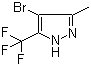结构式 CAS# 60061-68-9, 4-溴-3-甲基-5-(三氟甲基)-1H-吡唑