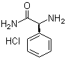 structure of CAS# 60079-51-8, (S)-2-Amino-2-phenylethanamide hydrochloride;L-2-Phenylglycinamide monohydrochloride; (2S)-2-Amino-2-phenylethanamide hydrochloride