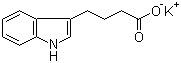 structure of CAS# 60096-23-3, 1H-Indole-3-butanoic acid monopotassium salt;3-Indolebutyric acid potassium salt; IBA K salt; IBA potassium salt