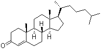 structure of CAS# 601-57-0, 4-Cholesten-3-one;3-Oxo-4-cholestene; (8S,9S,10R,13R,14S,17R)-10,13-dimethyl-17-[(2R)-6-methylheptan-2-yl]-1,2,6,7,8,9,11,12,14,15,16,17-dodecahydrocyclopenta[a]phenanthren-3-one