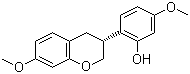 structure of CAS# 60102-29-6, Isosativan;(-)-Isosativan; (R)-2-(3,4-Dihydro-7-methoxy-2H-1-benzopyran-3-yl)-5-methoxyphenol