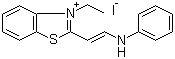 结构式 CAS# 60126-86-5, 2-(2-苯胺乙烯基)-3-乙基苯并噻唑鎓碘化物