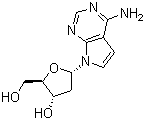 2'-Deoxy-7-deazaadenosine molecular structure (CAS 60129-59-1)
