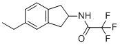 N-(5-ethyl-2,3-dihydro-1H-inden-2-yl)-2,2,2-trifluoroacetamide molecular structure (CAS 601487-88-1)