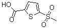 structure of CAS# 60166-86-1, 2-Methylsulfonyl-5-thiophenecarboxylic acid;5-(Methanesulfonyl)-2-thiophenecarboxylic acid