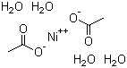 structure of CAS# 6018-89-9, Nickel(II) acetate tetrahydrate;Acetic acid nickel(II) salt