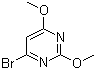 structure of CAS# 60186-89-2, 4-Bromo-2,6-dimethoxypyrimidine;6-Bromo-2,4-dimethoxypyrimidine