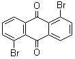 结构式 CAS# 602-77-7, 1,5-二溴蒽醌