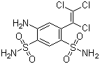 structure of CAS# 60200-06-8, Clorsulon;4-Amino-6-(trichlorovinyl)-1,3-benzenedisulfonamide