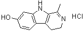 1-甲基-3H,4H,9H-吡啶并[3,4-b]吲哚-7-醇盐酸盐分子结构 (CAS 6028-07-5)