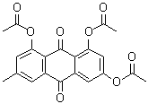 三乙酰基大黄素分子结构 (CAS 6030-60-0)