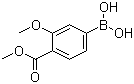 3-Methoxy-4-methoxycarbonylphenylboronic acid molecular structure (CAS 603122-41-4)