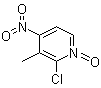 2-Chloro-3-methyl-4-nitropyridine 1-oxide molecular structure (CAS 60323-95-7)