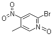 structure of CAS# 60323-98-0, 2-Bromo-5-methyl-4-nitropyridine 1-oxide;2-Bromo-5-methyl-4-nitropyridine N-oxide