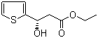 (S)-Ethyl 3-hydroxy-3-(2-thienyl)propanoate molecular structure (CAS 603959-54-2)