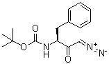 (-)-[(1S)-3-Diazo-2-oxo-1-(phenylmethyl)propyl]carbamic acid 1,1-dimethylethyl ester molecular structure (CAS 60398-41-6)