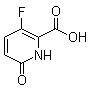 3-氟-1,6-二氢-6-氧代-2-吡啶羧酸分子结构 (CAS 604774-05-2)