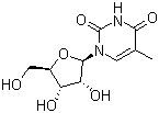 阿糖胸苷分子结构 (CAS 605-23-2)