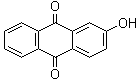 结构式 CAS# 605-32-3, 2-羟基-9,10-蒽醌