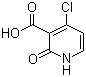 structure of CAS# 605661-82-3, 4-Chloro-1,2-dihydro-2-oxo-3-pyridinecarboxylic acid