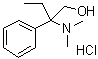 beta-(二甲基氨基)-beta-乙基苯乙醇盐酸盐分子结构 (CAS 60577-23-3)