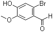 structure of CAS# 60632-40-8, 6-Bromovanillin;2-Bromo-4-hydroxy-5-methoxybenzaldehyde