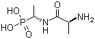 L-丙氨酰-L-1-氨基乙基膦酸分子结构 (CAS 60668-24-8)