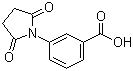 structure of CAS# 60693-31-4, 3-(2,5-Dioxopyrrolidin-1-yl)benzoic acid;3-(2,5-Dioxo-1-pyrrolidinyl)benzoic acid