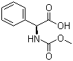 结构式 CAS# 60725-19-1, N-甲氧羰基-L-苯基甘氨酸