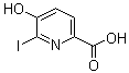 5-Hydroxy-6-iodo-2-pyridinecarboxylic acid molecular structure (CAS 60728-70-3)