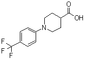 1-[4-(三氟甲基)苯基]-4-哌啶羧酸分子结构 (CAS 607354-69-8)