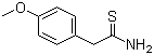 2-(4-Methoxyphenyl)ethanethioamide molecular structure (CAS 60759-02-6)