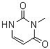 3-甲基尿嘧啶分子结构 (CAS 608-34-4)