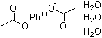 乙酸铅三水合物分子结构 (CAS 6080-56-4)